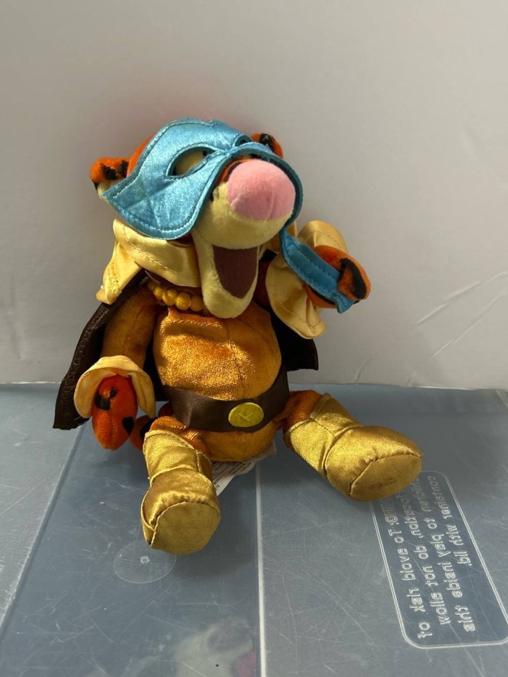 Disney Gold and Blue Superhero Tiger Plush